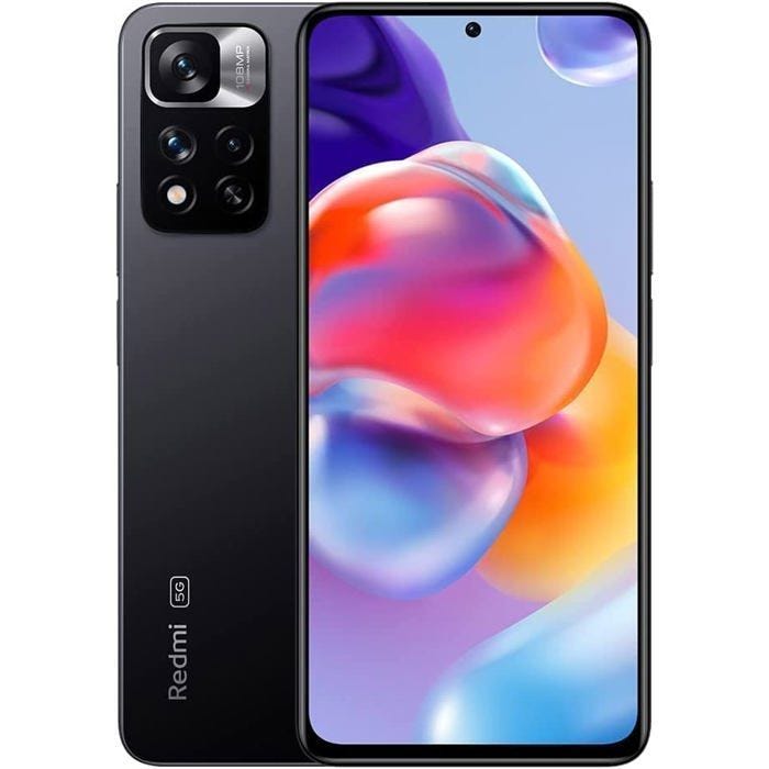 XIAOMI REDMI NOTE 11 PRO PLUS 5G Téléphone 8+128Go Gris Caméra Triple 108MP Écran 6,67" FHD+ AMOLED MTK Dimensity 920 NFC