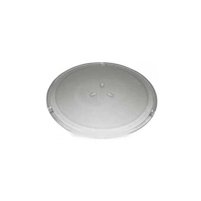 PLATEAU EN VERRE pour micro ondes FAGOR BRANDT VEDETTE SAUTER DE-DIETRICH 6421680 - * 74X7591 BAB - BVMPièces