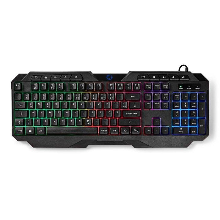 Nedis Clavier de jeu filaire | GKBD110BKDE |Noir