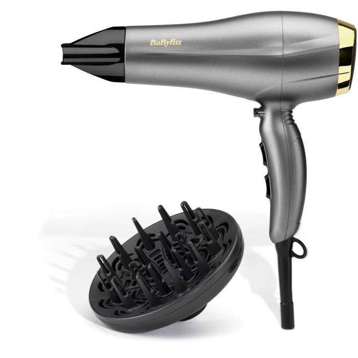 Sèche-cheveux - BABYLISS - 5513TE - 2300 W - Technologie Ionique - Titane Céramique - 3 Températures