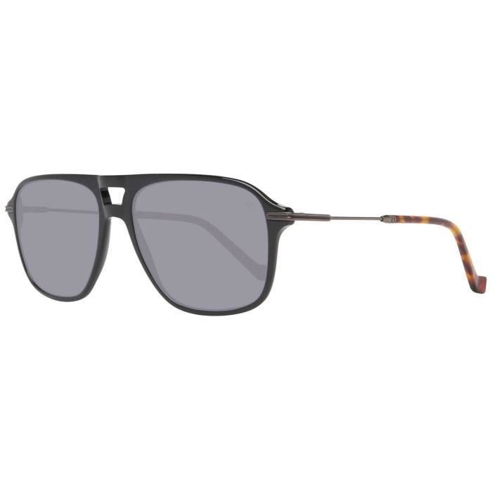 Lunettes de soleil - Hackett London - Noir - Verres gris - Protection UV 100% - Taille 56-16-140