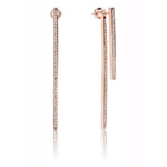 Boucles d'oreilles - Sif Jakobs - Simeri Due - Argent 925 - Zircone blanche - Plaqué or