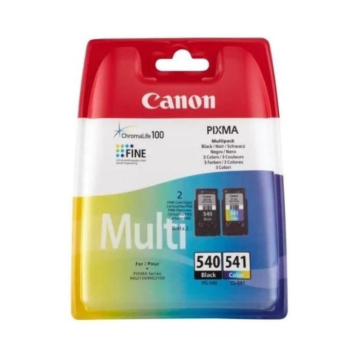 CANON Pack 2 cartouches d'encre PG-540/CL-541 Noir + Couleur