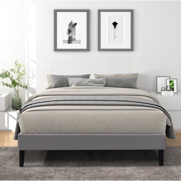 Sommier - KING OF DREAMS - 180x200 cm - Déhoussable - Housse Lavable - Pieds 20 cm