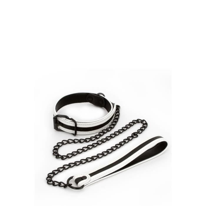 Bondage NS Novelties-Col de bondage glo et laisse vert