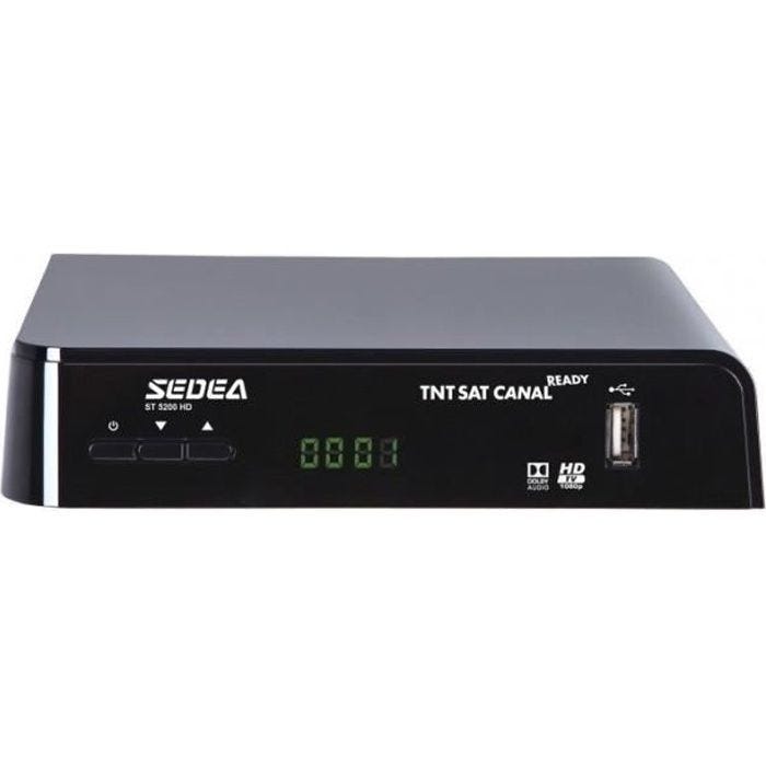 DECODEUR RECEPTEUR SATELLITE TNTSAT ENREGISTREUR LECTEUR MULTIMEDIA USB HDMI