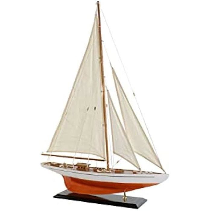 Bateau - DKD HOME DECOR - Standard - Bois - Blanc - 60x11x85 cm