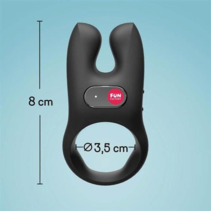 ANNEAU - COCKRING Anneau pénien premium NOS pour couples FUN FACTORY - noir