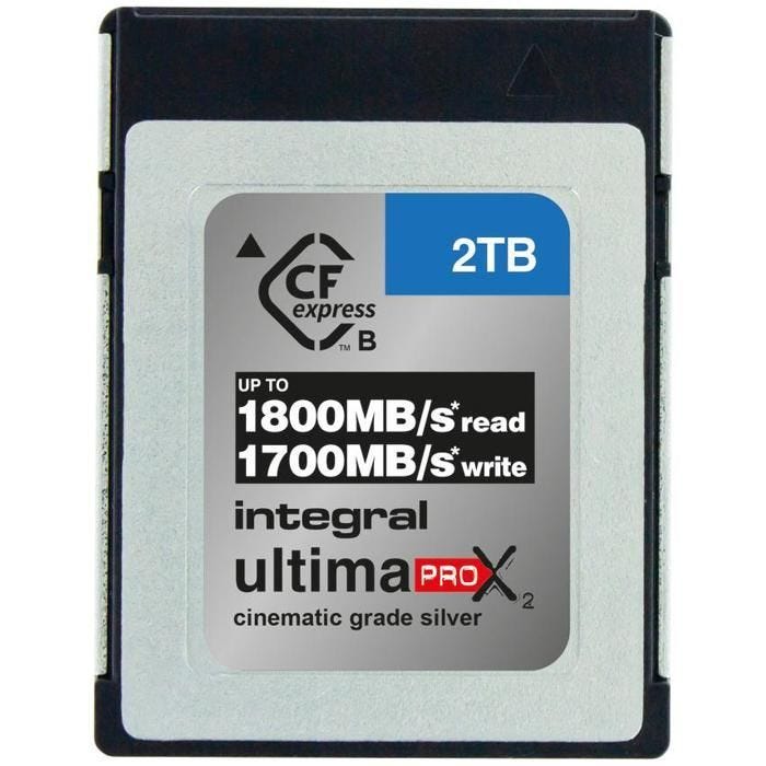 Integral 2TB - 2000GB CFexpress Carte mémoire Type B 2.0 12K & 8K RAW and 8K