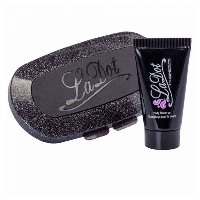 Kit d'encre et boitier tampon - LaDot - EXLKIT - Encre noire hypoallergénique - Waterproof - 15ml
