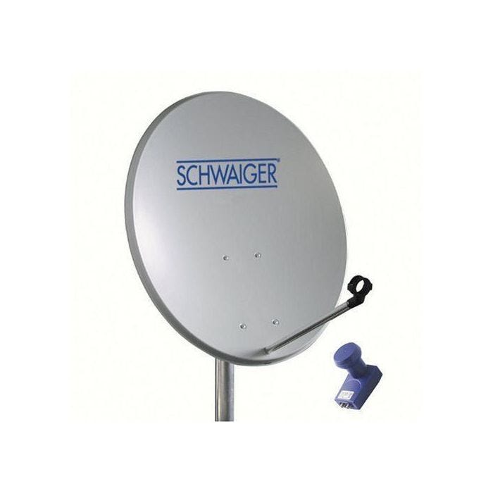 Antenne SAT Offset LNB - Schwaiger - SPI993011 - Couleur Noir - Garantie 24 mois - Modèle Double