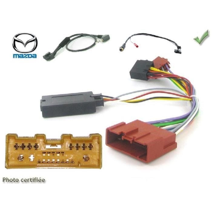 Interface Cde au Volant - ADNAuto - ADN-CAV - Compatible Mazda 1998-2015 - Autoradio Kenwood - Noir
