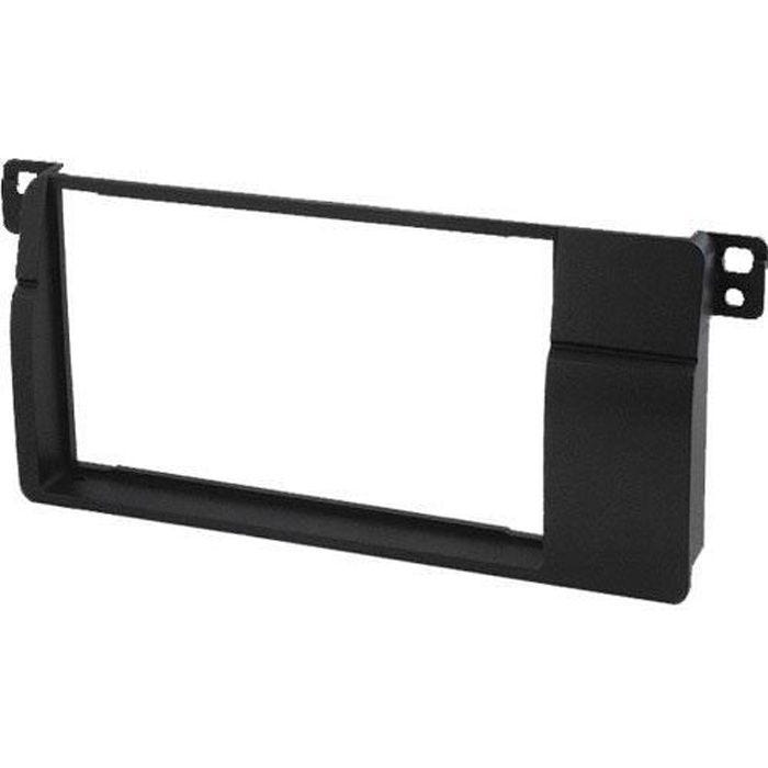 Facade autoradio 2DIN - BMW - Serie 3 E46 - 1998-2007 - Noir - Remplacement d'origine
