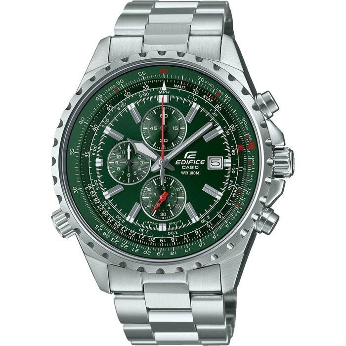 Montre en acier inoxydable EDIFICE - CASIO - Gris - Quartz - Verre minéral - Analogique