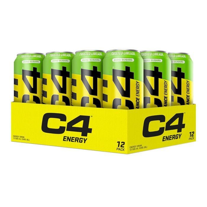 Boissons énergisantes Cellucor - Boisson C4 Energy - Twisted Limade Pack de 12