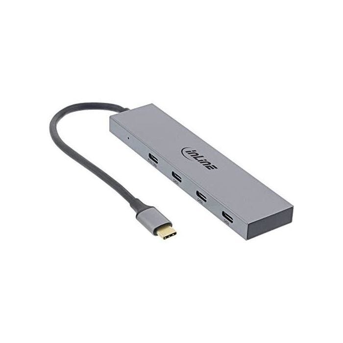 InLine USB-C-Hub, USB 3.2, 4x USB-Typ-C