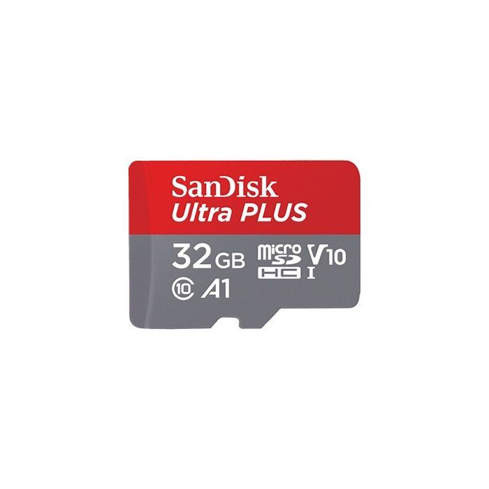 Carte Mémoire - SanDisk - Ultra Plus - 32 Go - MicroSDHC - Adaptateur inclus