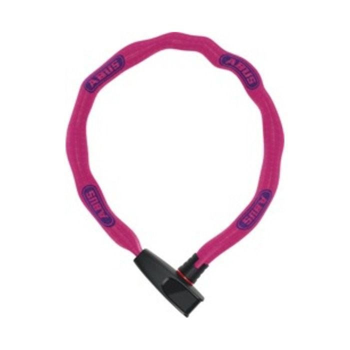 Antivol à chaîne - ABUS - Catena 6806 - Rose (Neon Pink) - 85 cm - Léger et robuste
