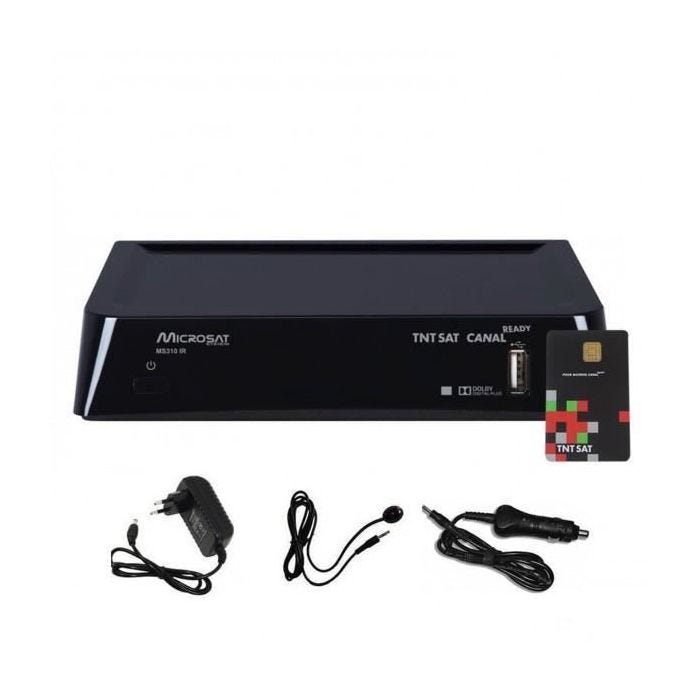 Récepteur TNTSAT Microsat MS310IR 12V + CARTE TNTSAT 4 ANS MODELE