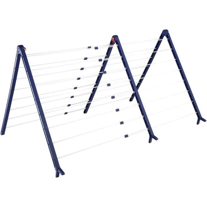 Séchoir à linge baignoire Pegasus V Duo 81702 Leifheit - Sèche linge extensible pliable, stable-Etendoir à linge pour baignoires