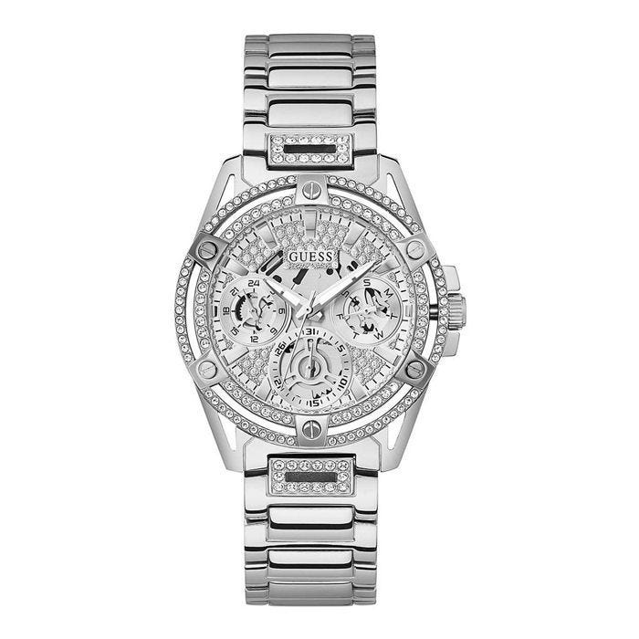 Montre - GUESS - QUEEN - Acier inoxydable - Étanchéité 30 Atm - Chronographe 3 fonctions