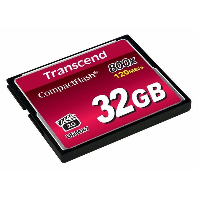 Carte mémoire CompactFlash TRANSCEND - 32 Go - 800x