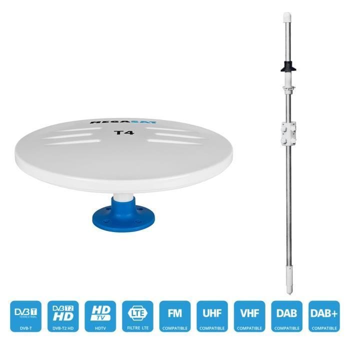 Antenne Omnidirectionnelle - MEGASAT - DVB-T T4 - 33 à 44dB - Étanche - 160 cm