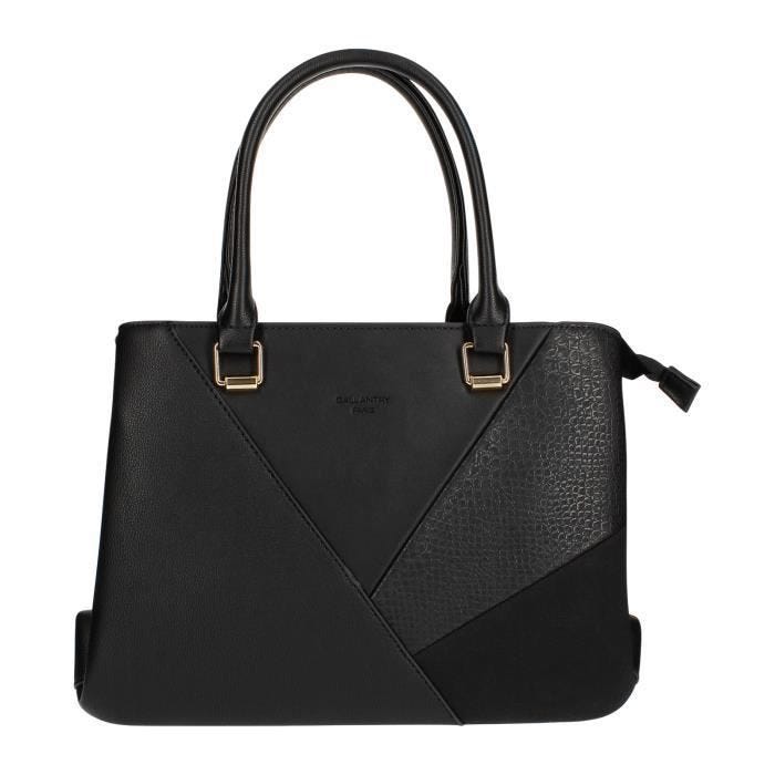 Sac à main Suédine Fashion avec Bandoulière - Gallantry Paris - Noir