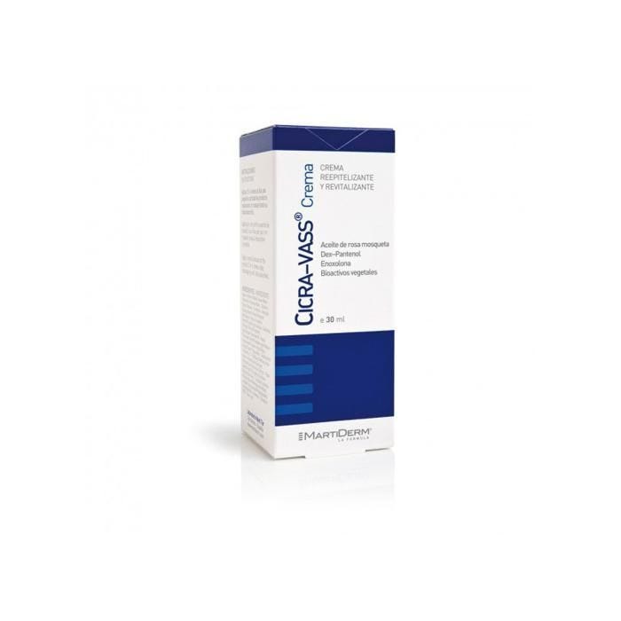 Crème Réépithélisante - MartiDerm - Cicra Vass - 30ml - Huile de rose musquée - Dexpanthénol