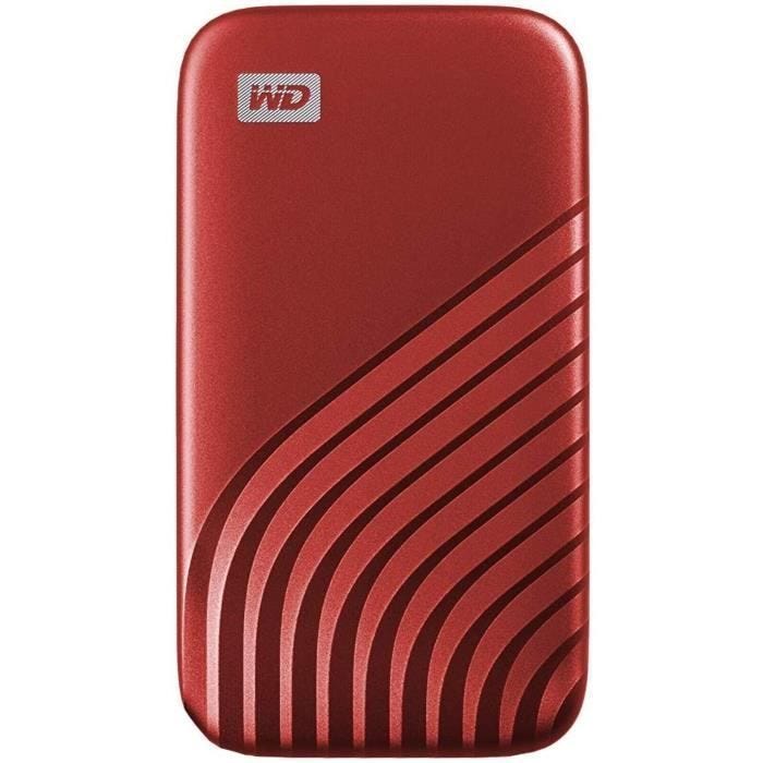 WD - Disque SSD Externe - My Passport™ - 1To - USB-C - Rouge