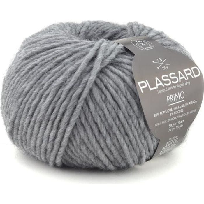 Laine tendance Primo 12 Anthracite - Plassard Gris