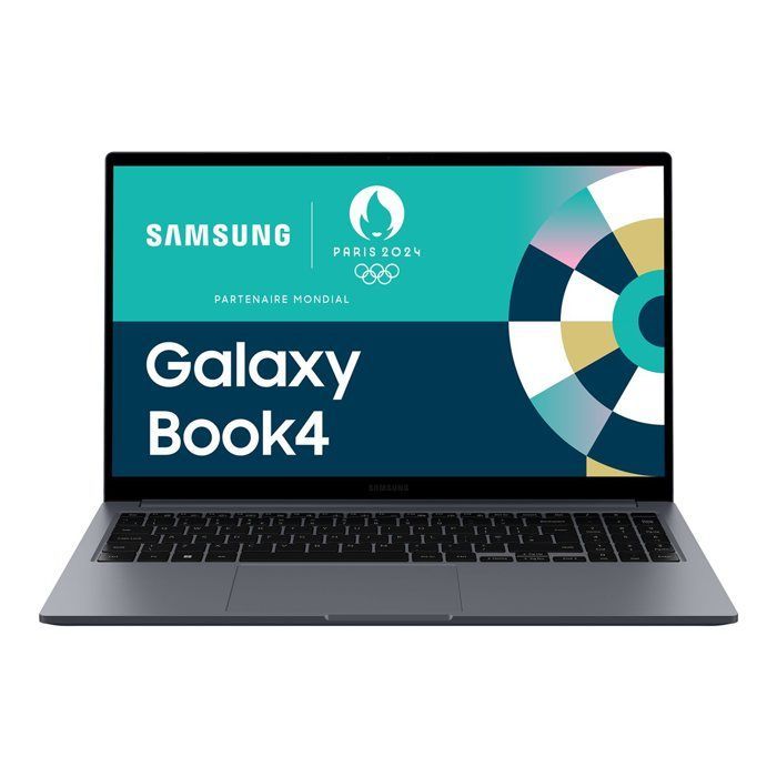 PC portable Samsung Galaxy Book4 15,6'' Intel Core 7 150U 16Go RAM 512 Go SSD Intel Graphics AZERTY Fr Gris