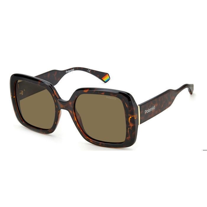 Lunettes de soleil - POLAROID - PLD 6168-S - Havane foncé - Bronze Polarisées - Femme