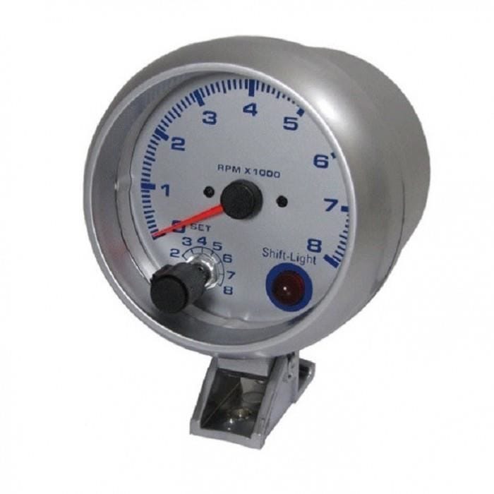 petit compte tours 3,5 gris avec shift light 4 6 8 cyl