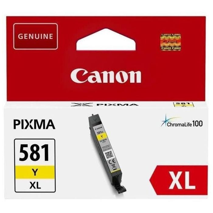 CANON Cartouche d'encre CLI-581Y XL grande capacité Jaune (CLI581XL)