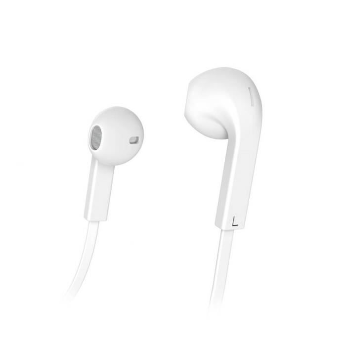 Écouteurs intra-auriculaires - HAMA - Advance Hi-Fi - Filaire - Volume réglable - Blanc