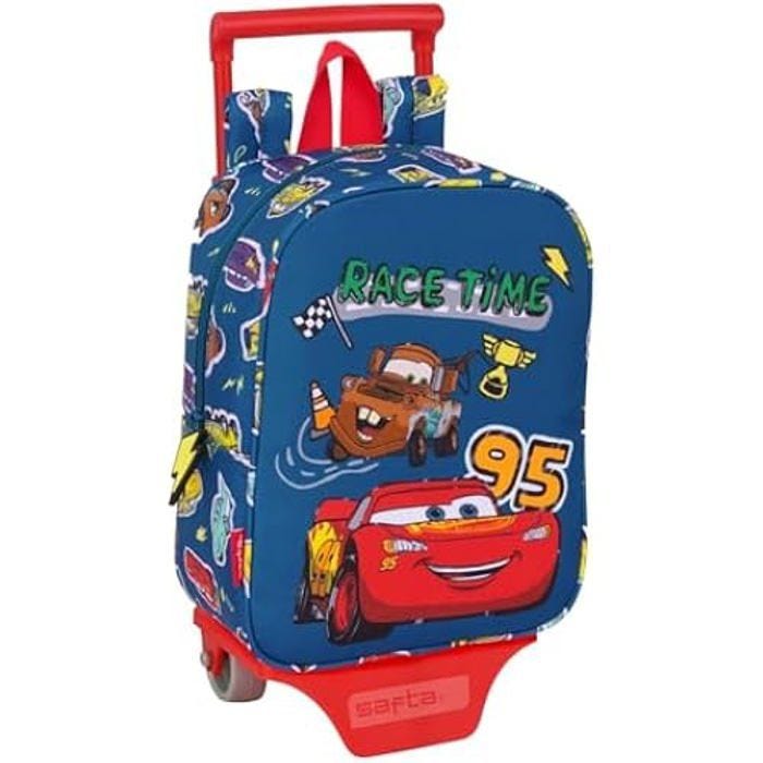 Sac à dos - SAFTA - CARS RACING - Chariot inclus - Confortable - Pour enfants de maternelle