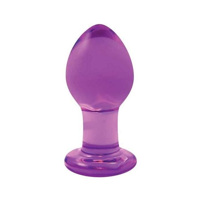 Accessoire en verre - Crystal - Medium Purple - Verre borosilicate - Diamètre 4 cm - Longueur 6 cm