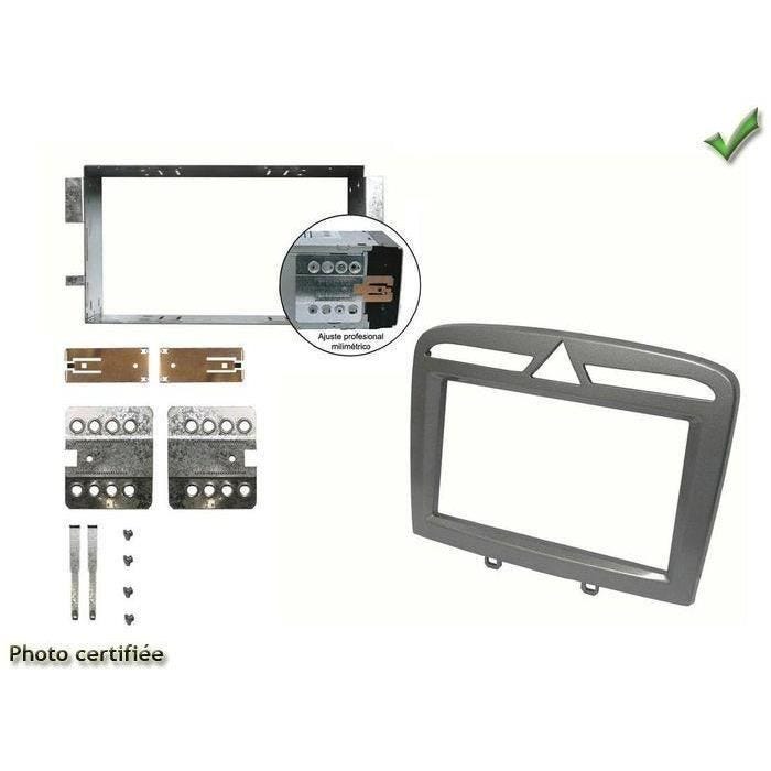 Kit 2 DIN - PEUGEOT - 308 - Argent - Installation autoradio - Modèles 2009-2013