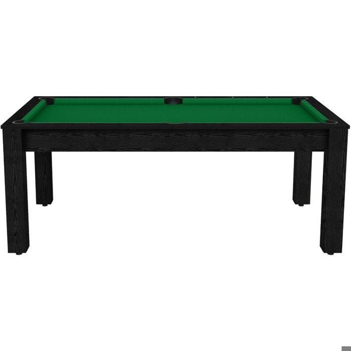 Billard Colorado 8 personnes - 7P - Coloris noir boisé tapis vert