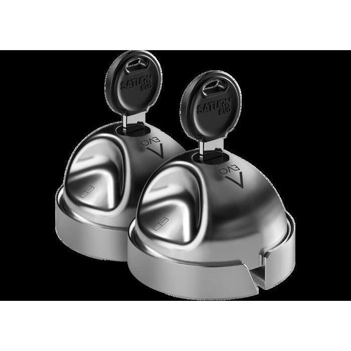 Lot de 2 Serrures antivols/cadenas Daken SATURN EVO pour véhicule utilitaire - Fermeture manuelle