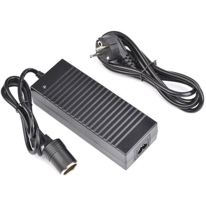 Marchelec Adaptateur Secteur Voiture 12V 10A Chargeur Adaptateur Secteur Pr Voiture Auto