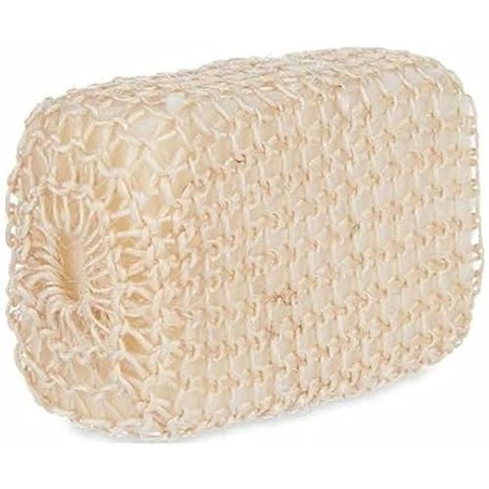 Éponge corporelle - BERILO - Standard - 9 x 14 x 6 cm - 24 unités - Beige et Blanc