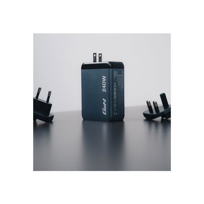 Adaptateur secteur - Verbatim - Verbatim - Adaptateur secteur - GaN - 240 Watt - 5 A - PD 3.0, QC 3.0, Power Delivery 3.1, PD/PPS -