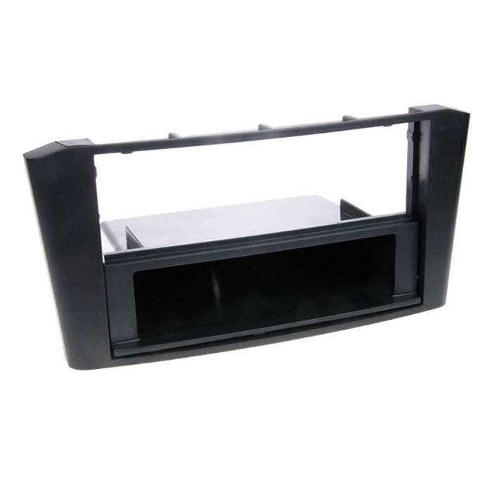 Adaptateur de façade 2-DIN - Toyota - Avensis T25 - 2003-2009 - Vide poche - Noir