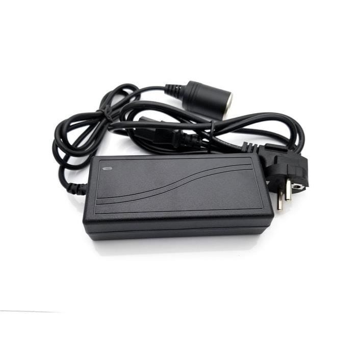 Marchelec Adaptateur Secteur Voiture 12V 5A Chargeur Adaptateur Secteur Pr Voiture Auto