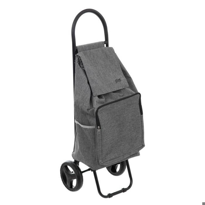 Chariot de courses - Five - Nomade - Métal Gris - 2 roues - H 95 cm