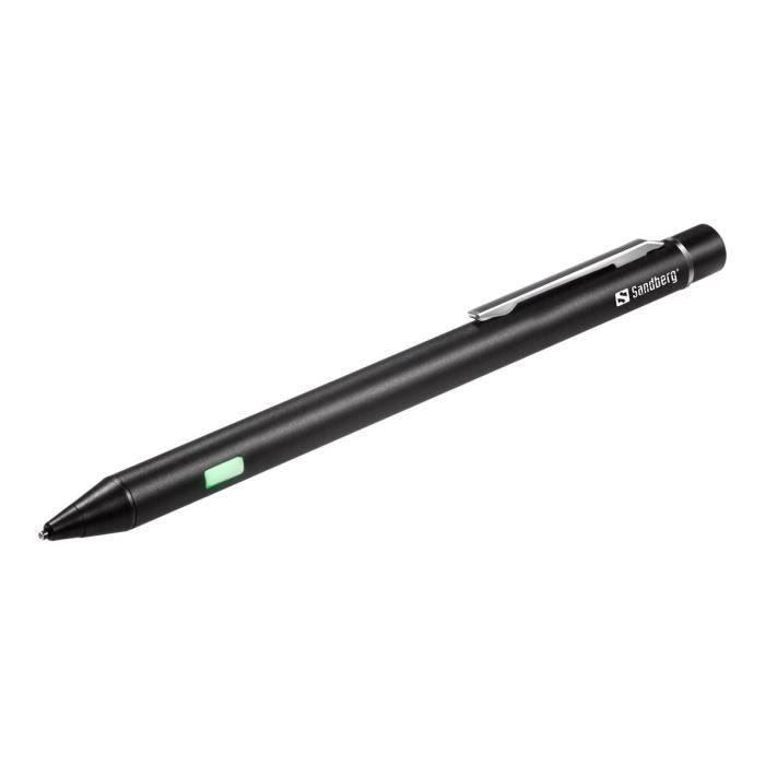 Stylet - Sandberg - Precision Active Stylus - Pointe fine - Précision optimale - Compatible smartphone/tablette