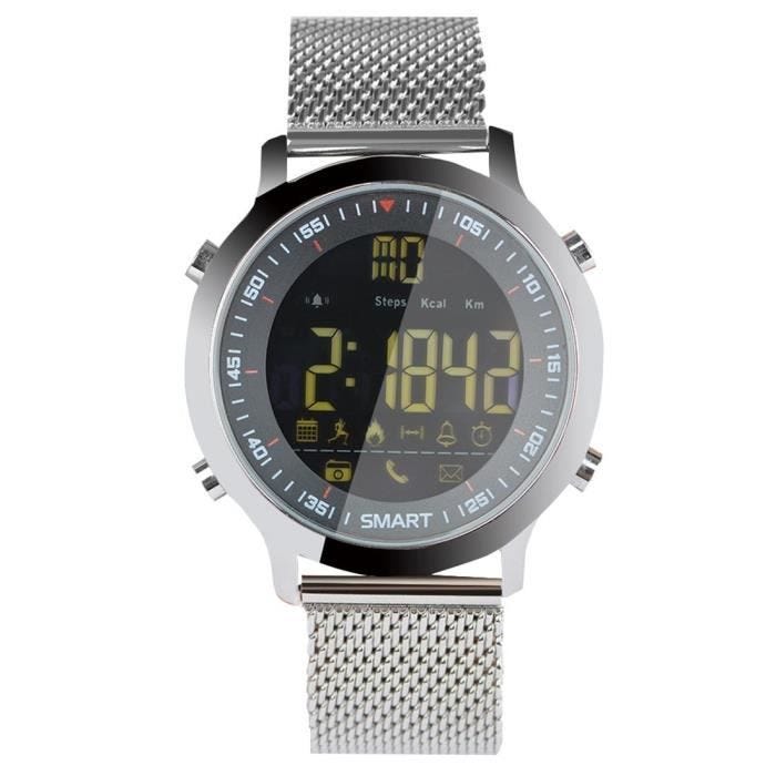 Montre Sportive Intelligente - YONIS - EX18 - Écran FSTN Lumineux - Suivi Activité - Bluetooth 4.0