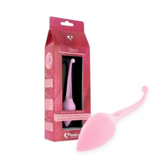 Oeuf Vibrant - Feelztoys - Eilium - Silicone Hypoallergénique - 1 Vitesse - Rose